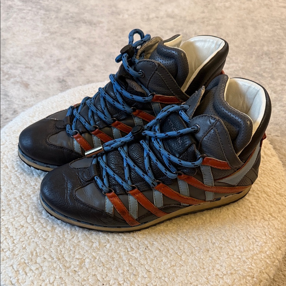 Dolce & Gabbana Blue and Brown Athletic Shoes